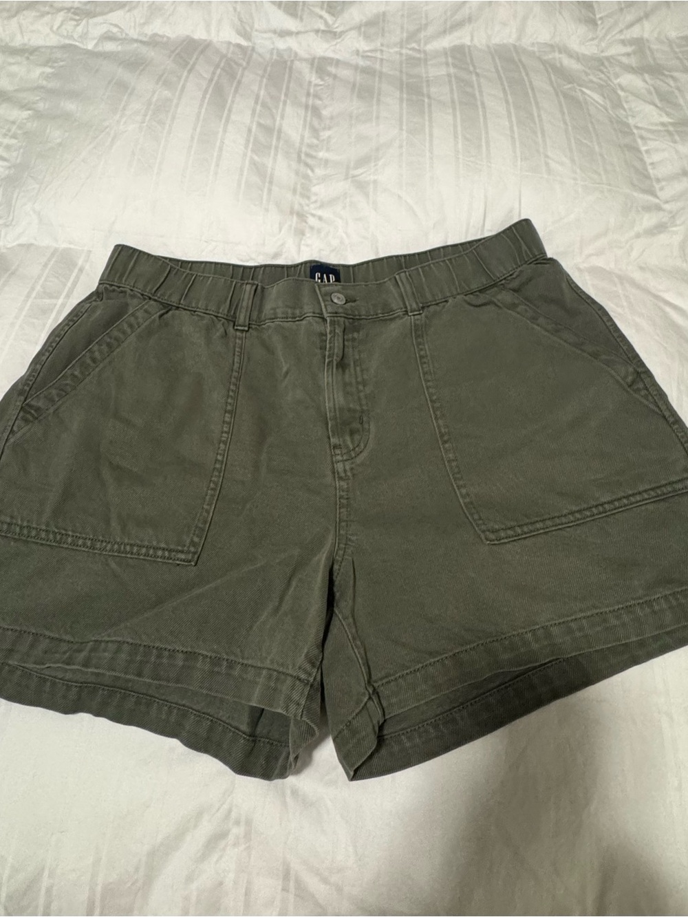 GAP Olive Green Women's Bermuda Shorts